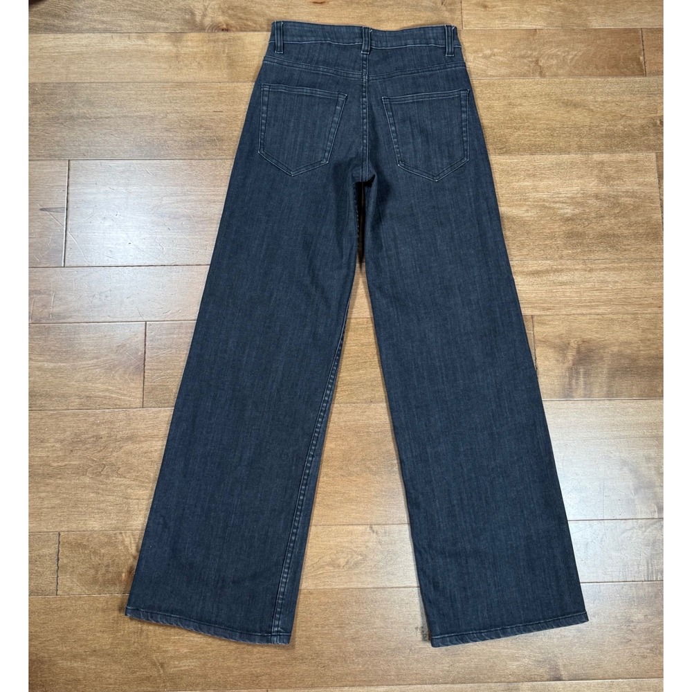 Pool House New York Toluca Dad Jeans II‎ Black Wide Leg Flare Mens 28 Streetwear - Picture 2 of 6